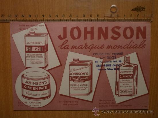 Coleccionismo papel secante: PAPEL SECANTE. JOHNSON. - Foto 1