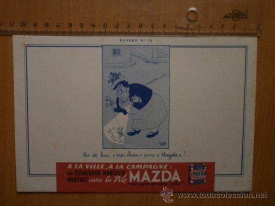 Coleccionismo papel secante: PAPEL SECANTE. MAZDA. - Foto 1
