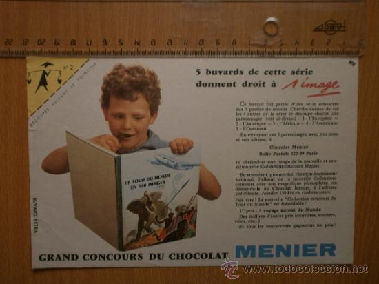 Coleccionismo papel secante: PAPEL SECANTE. MENIER. - Foto 1