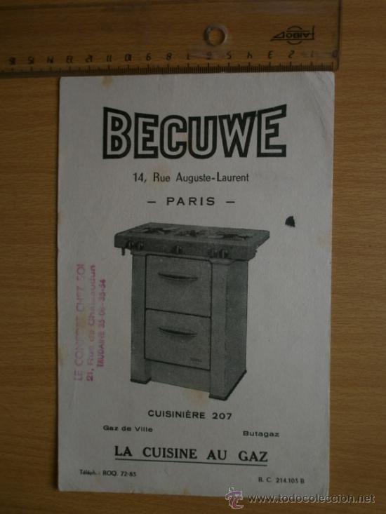 Coleccionismo papel secante: PAPEL SECANTE. BECUWE. - Foto 2