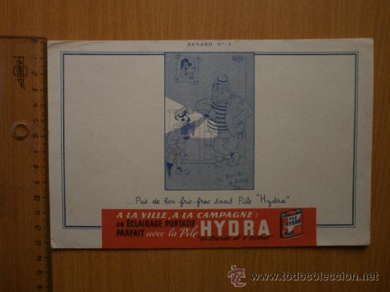 Coleccionismo papel secante: PAPEL SECANTE. HYDRA. - Foto 2