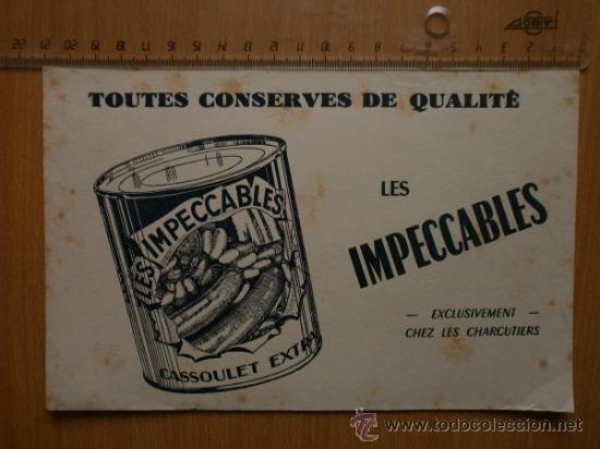 Coleccionismo papel secante: PAPEL SECANTE. LES IMPECCABLES. - Foto 1