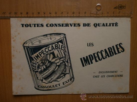 Coleccionismo papel secante: PAPEL SECANTE. LES IMPECCABLES. - Foto 1