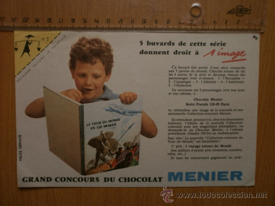 Coleccionismo papel secante: PAPEL SECANTE. MENIER. - Foto 1