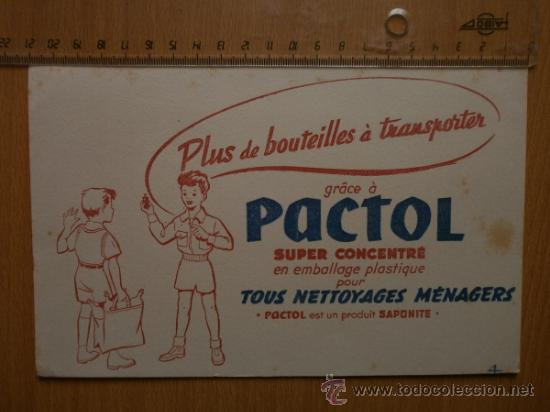 Coleccionismo papel secante: PAPEL SECANTE. PACTOL. - Foto 1