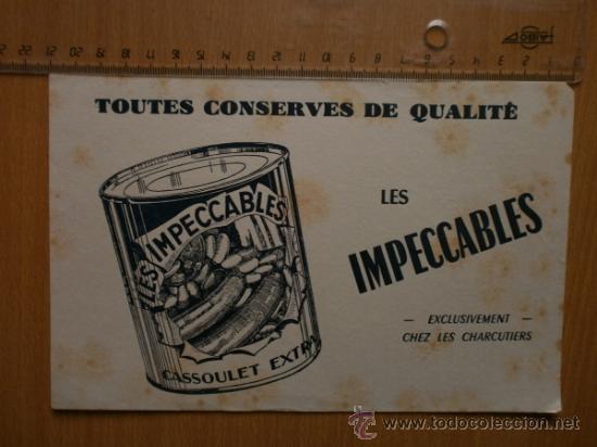 Coleccionismo papel secante: PAPEL SECANTE. LES IMPECCABLES. - Foto 1