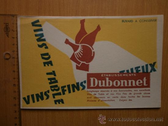 Coleccionismo papel secante: PAPEL SECANTE.  DUBONNET. - Foto 2