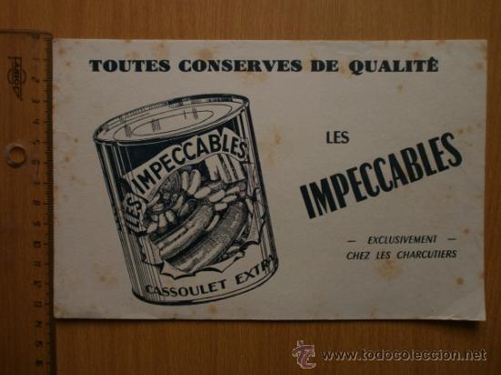 Coleccionismo papel secante: PAPEL SECANTE. LES IMPECCABLES. - Foto 2