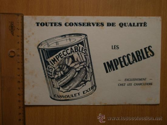 Coleccionismo papel secante: PAPEL SECANTE. LES IMPECCABLES. - Foto 2