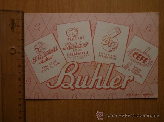 Coleccionismo papel secante: PAPEL SECANTE. BUHLER. - Foto 2