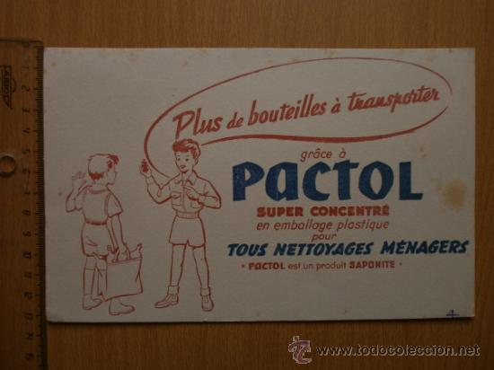Coleccionismo papel secante: PAPEL SECANTE. PACTOL. - Foto 2