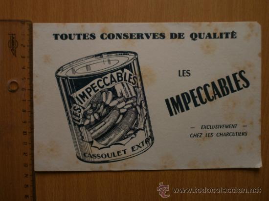Coleccionismo papel secante: PAPEL SECANTE. LES IMPECCABLES. - Foto 2