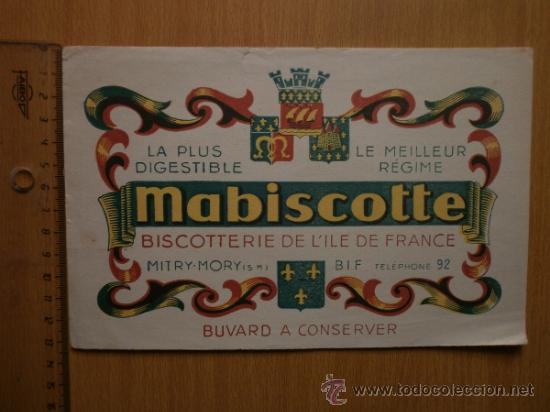 Coleccionismo papel secante: PAPEL SECANTE. MABISCOTTE - Foto 2