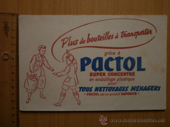 Coleccionismo papel secante: PAPEL SECANTE. PACTOL - Foto 2