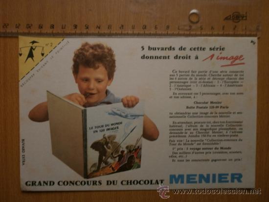 Coleccionismo papel secante: PAPEL SECANTE. MENIER. - Foto 1