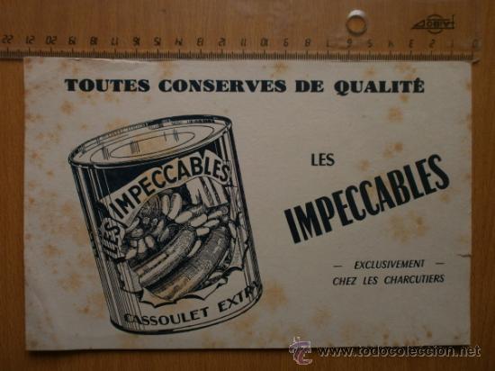 Coleccionismo papel secante: PAPEL SECANTE. LES IMPECCABLES. - Foto 1
