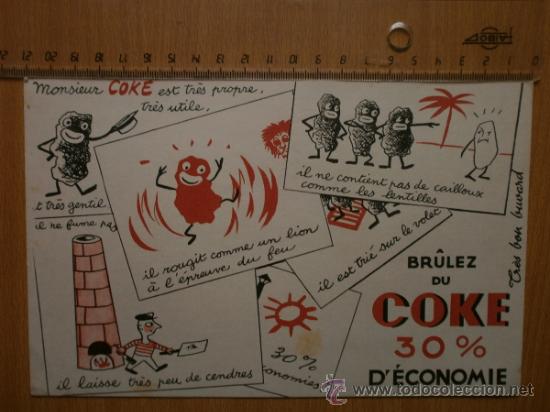 Coleccionismo papel secante: PAPEL SECANTE. COKE - Foto 1