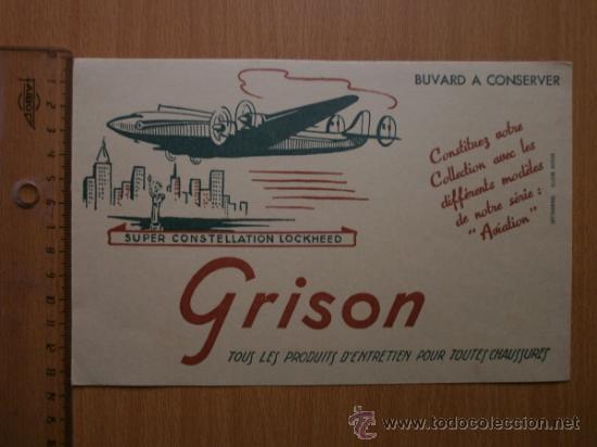 Coleccionismo papel secante: PAPEL SECANTE. GRISON - Foto 2