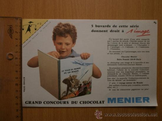 Coleccionismo papel secante: PAPEL SECANTE. MENIER. - Foto 2