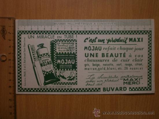 Coleccionismo papel secante: PAPEL SECANTE. MOJAU - Foto 2