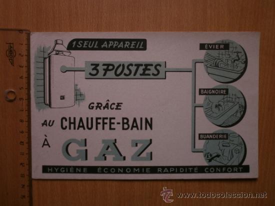 Coleccionismo papel secante: PAPEL SECANTE. GAZ - Foto 2