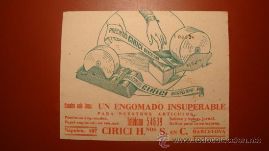 Coleccionismo papel secante: cirici precintos - Foto 1