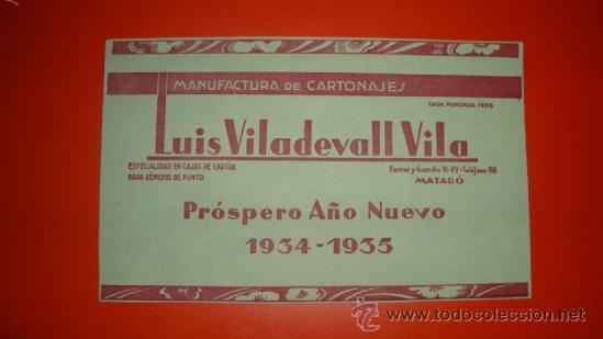 Coleccionismo papel secante: SECANTE LUIS VILADEVALL - Foto 1
