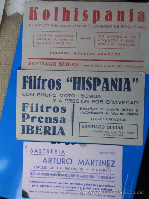 Coleccionismo papel secante: 20 SECANTES DISTINTOS - Foto 4