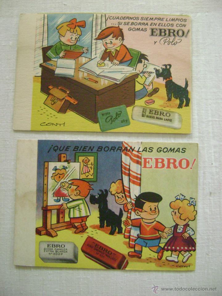 Coleccionismo papel secante: DOS SECANTAS EBRO.45007 - Foto 1