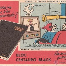 Coleccionismo Papel secante: PAPEL SECANTE BLOC CENTAURO BLACK