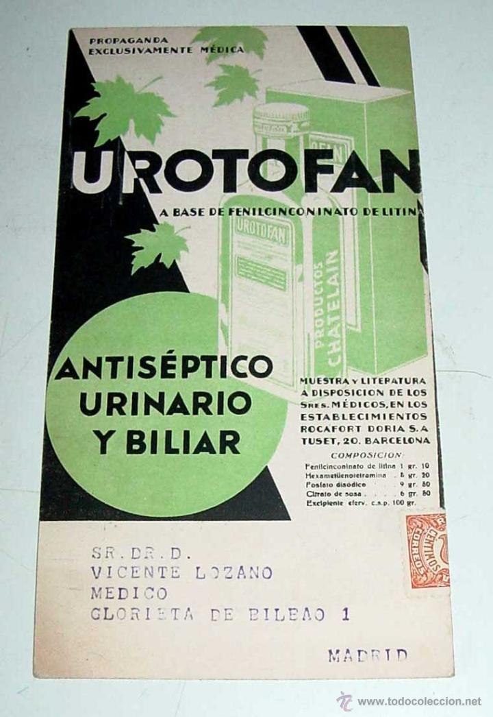 Antiguo Secante De Farmacia Urotofan Antisep Comprar Papel Secante Antiguo En Todocoleccion 38263410