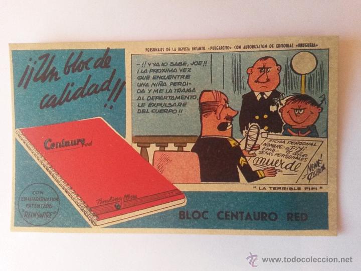 Coleccionismo papel secante: Secande centauro de 15,5 x 9 cms - Foto 1