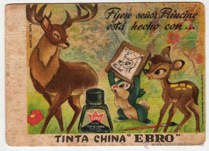 Coleccionismo papel secante: TINTA CHINA. EBRO - Foto 1