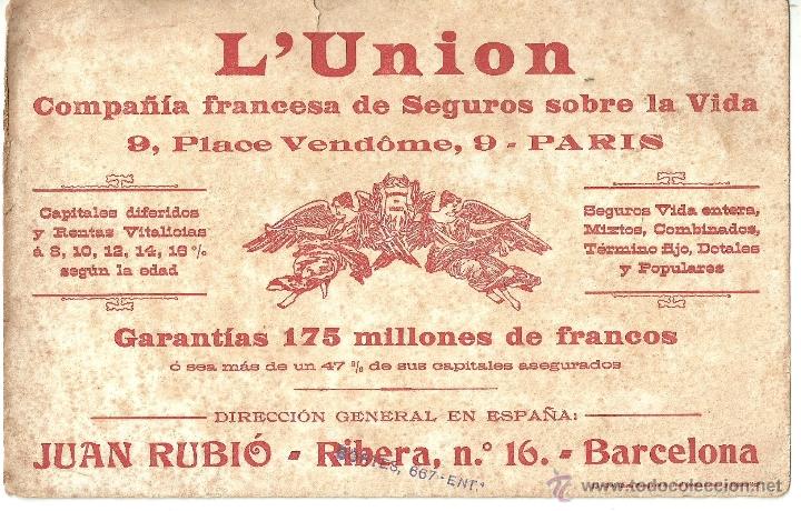Coleccionismo papel secante: LUNION PAPEL SECANTE - Foto 1