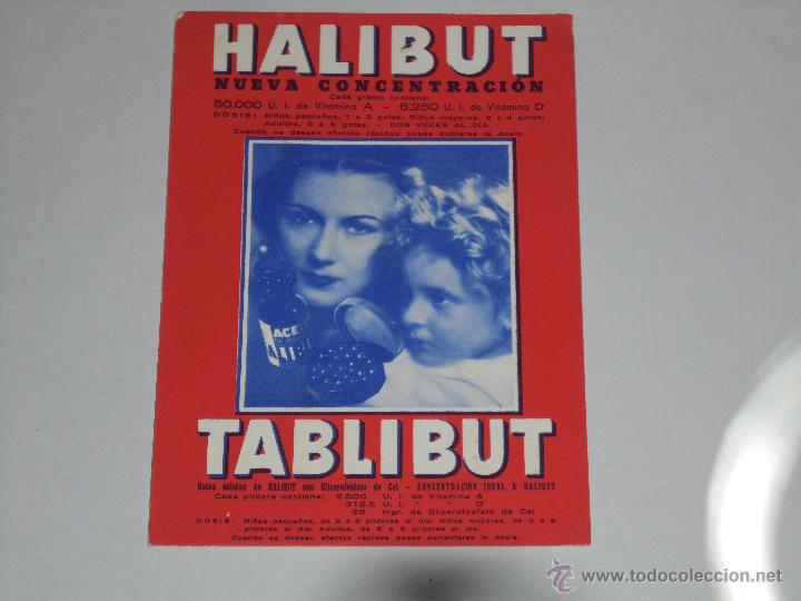 Coleccionismo papel secante: PAPEL SECANTE - HALIBUT TABLIBUT - Foto 1