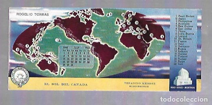 Coleccionismo papel secante: PAPEL SECANTE. ROGELIO TORRAS. EL SOL DE CANADA. - Foto 1