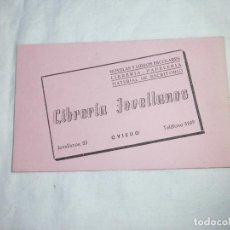 Coleccionismo Papel secante: PAPEL SECANTE PUBLICITARIO DE LA LIBRERIA JOVELLANOS OVIEDO AÑOS 60