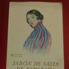 Coleccionismo Papel secante: SECANTE CON PUBLICIDAD JABÓN DE SALES DE CARABAÑA, MEDICINAL Y TOCADOR. . Lote 165593306
