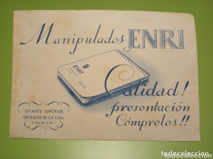 Coleccionismo papel secante: Papel secante - Foto 1