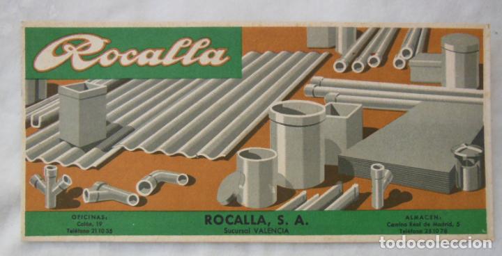 Coleccionismo papel secante: Papel Secante : ROCALLA - Foto 1