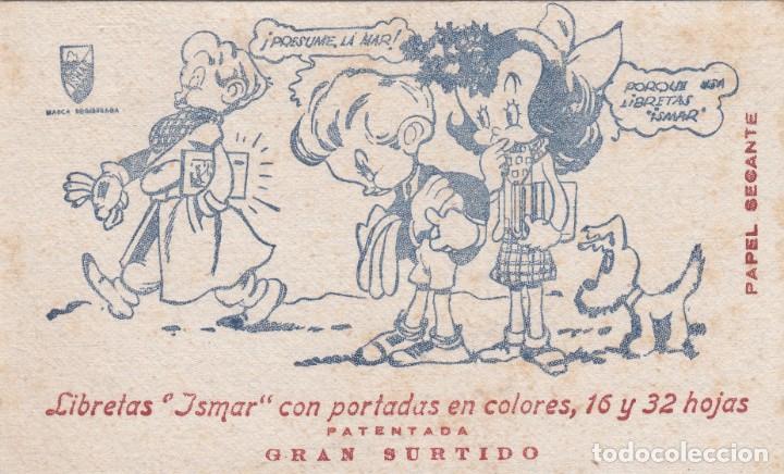 Coleccionismo papel secante: SECANTE DE LIBRETAS ISMAR - Foto 1
