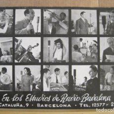 Coleccionismo Papel secante: BARCELONA-EN LOS ESTUDIOS DE RADIO BARCELONA-PAPEL SECANTE PUBLICIDAD-VER FOTOS-(K-8979). Lote 394161979