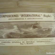 Coleccionismo Papel secante: COMPOSICIONES INTERNATIONAL-PAPEL SECANTE PUBLICIDAD-VER FOTOS-(K-9663)
