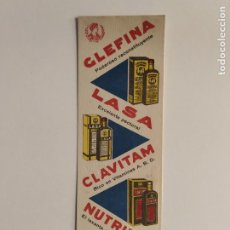 Coleccionismo Papel secante: GLEFINA - LASA - CLAVITAM - NUTRILAX - PAPEL SECANTE PUBLICIDAD -(K-11.836)