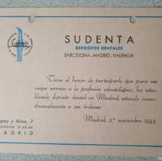 Coleccionismo Papel secante: PAPEL SECANTE SUDENTE DP. DENTALES MADRID BARCELONA VALENCIA