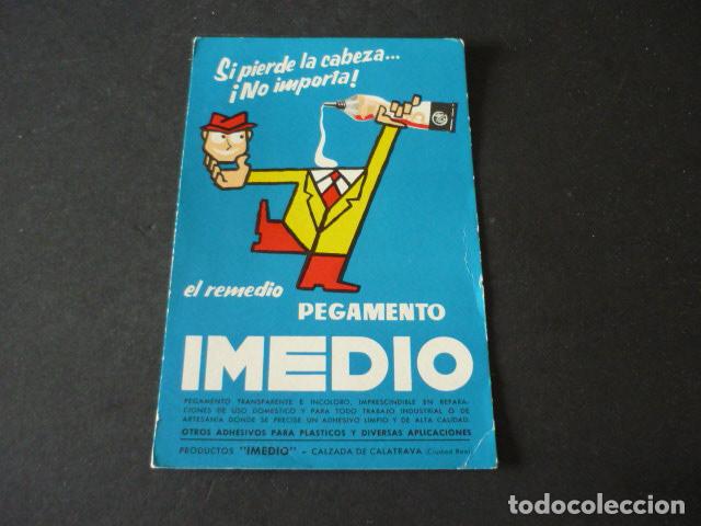 Coleccionismo papel secante: PAPEL SECANTE PEGAMENTO IMEDIO - Foto 1