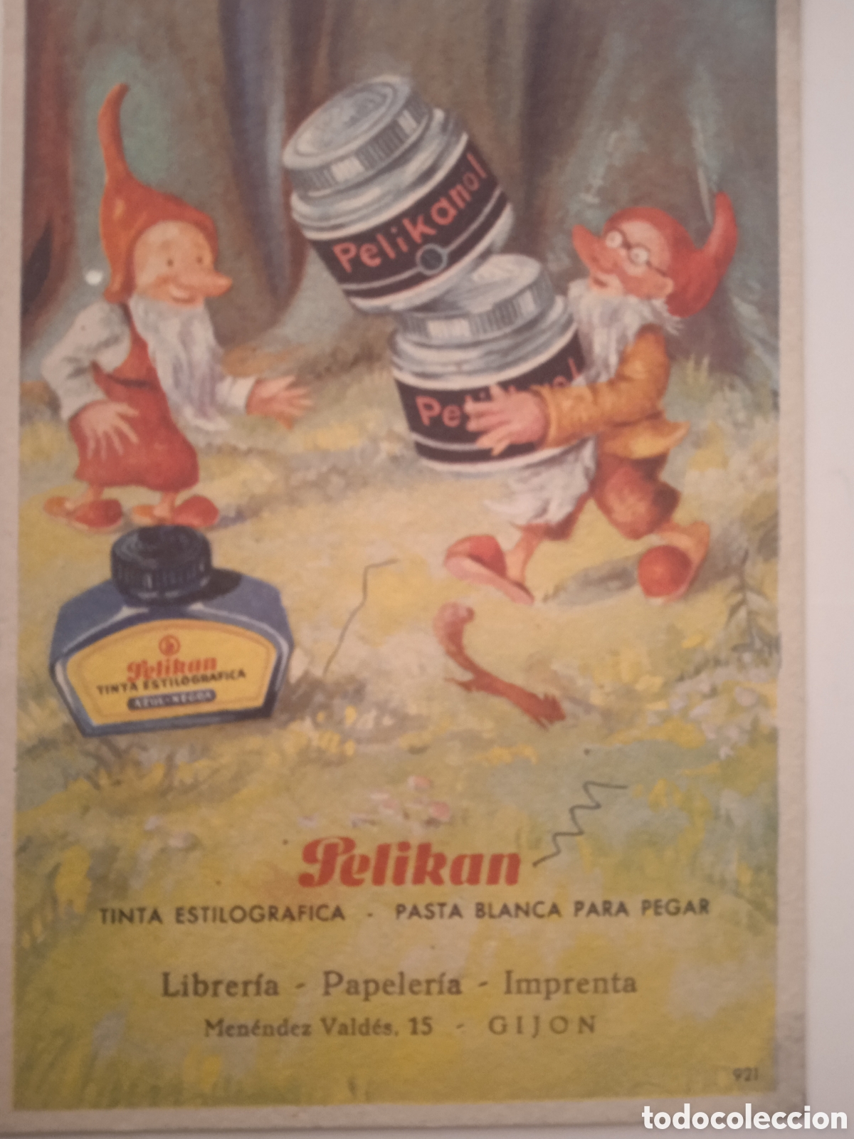 Coleccionismo Papel secante: PAPEL SECANTE PELIKAN 921SELLO PAPELERIA GIJON NUEVO
