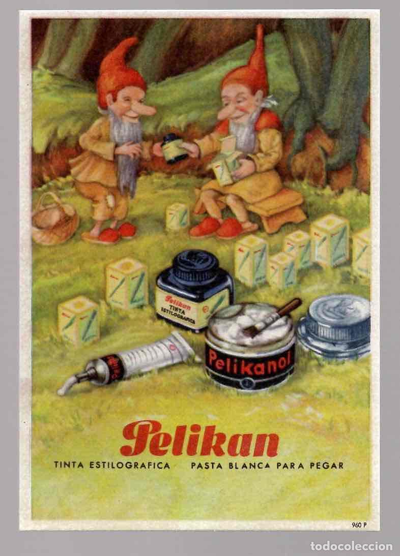 Coleccionismo Papel secante: PAPEL SECANTE PUBLICITARIO TINTA ESTILOGRAFICA PELIKAN. 960 P. C. 1950