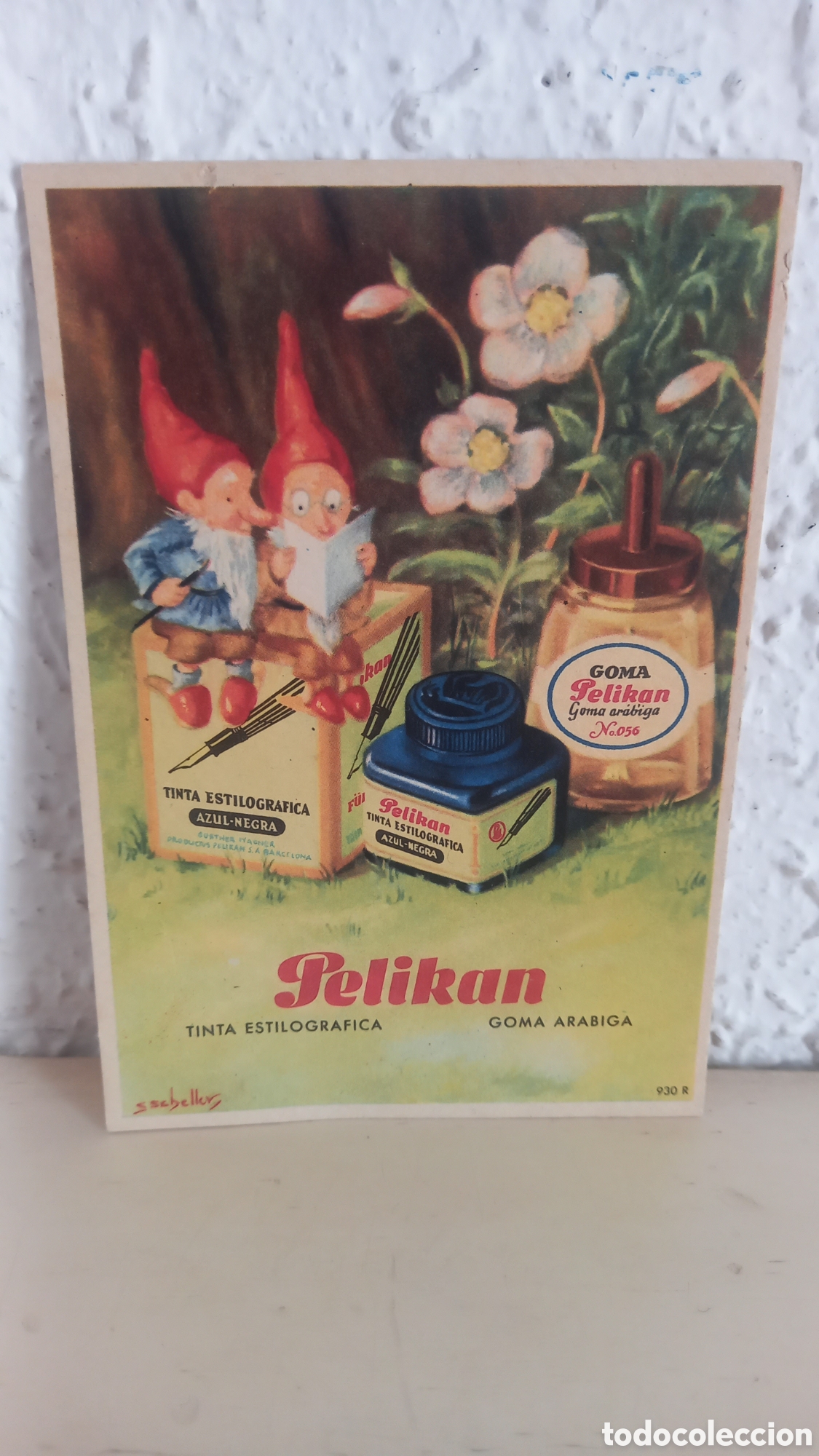 Coleccionismo Papel secante: Antiguo secante publicitarios tinta PELIKAN