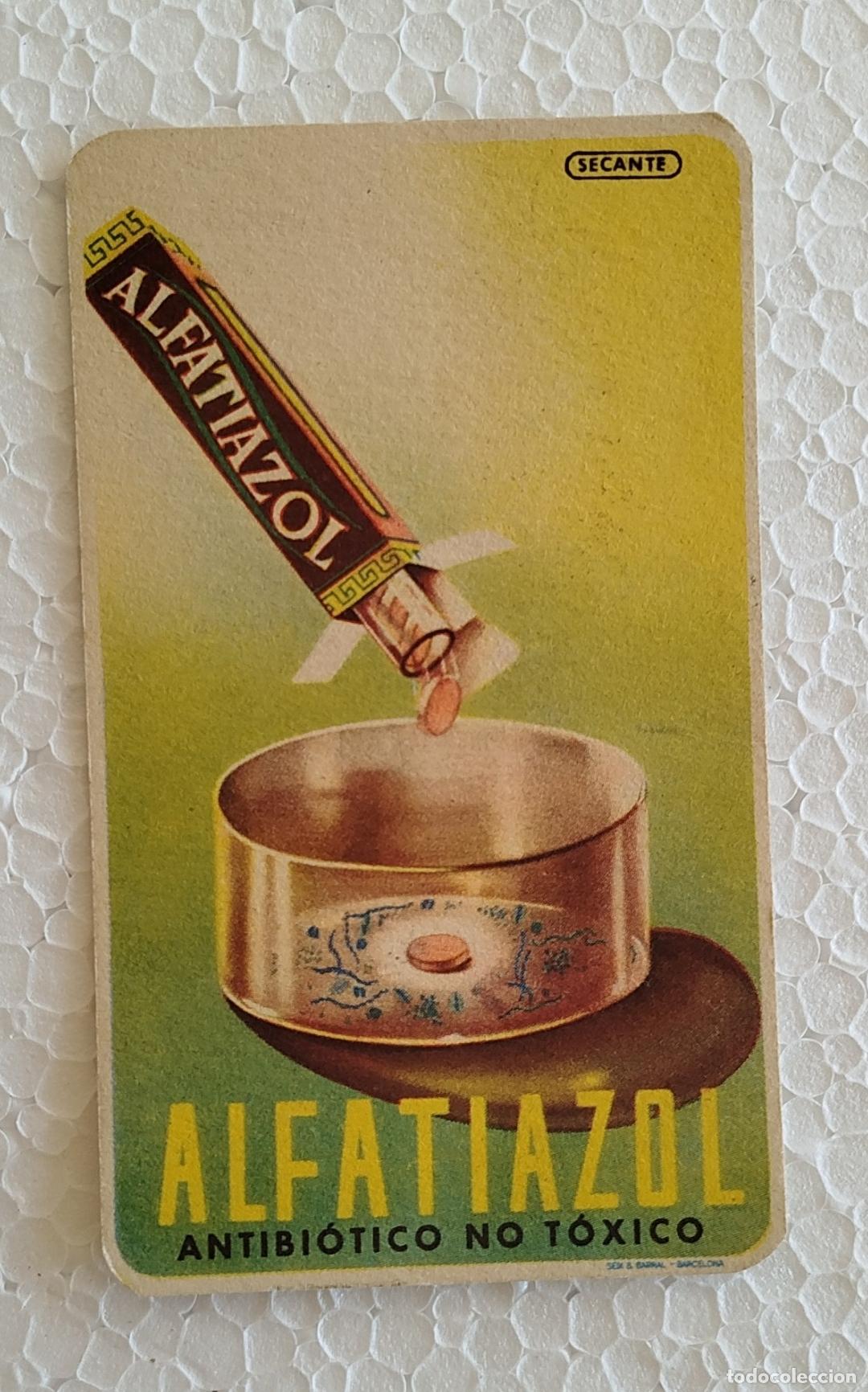 Coleccionismo Papel secante: PAPEL SECANTE PUBLICITARIO ALFATIAZOL ANTIBIOTICO NO TOXICO - SEIX & BARRAL BARCELONA.